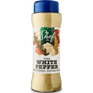 Shef - kruiden en specerijen - Witte peper  - fijn gemalen - Fine white pepper - 70g