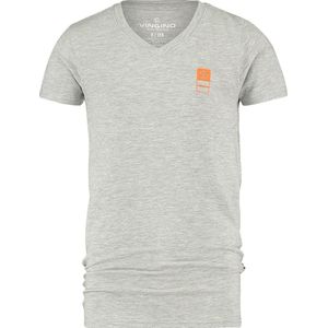 Vingino T-shirt B-basic Jongens Katoen/elastaan Grijs Maat 110