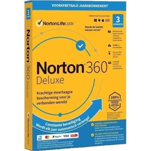 Norton 360 Deluxe - 3 Apparaten - 1 Jaar