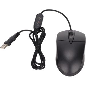 Bedrade Verwarmingsmuis - Zwarte Ergonomische 1600 DPI - 3 Niveaus Verstelbare Verwarmde Muis voor Pc en Laptop