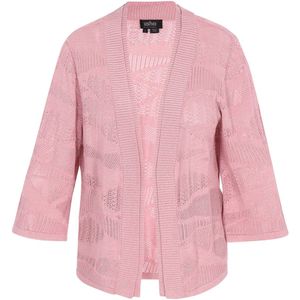 Usha - Cardigan - Ajourpatroon - Regular Fit - 3/4 Mouwen - Fashion Look Collection