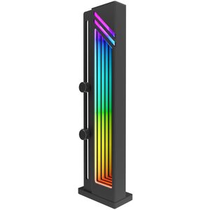 Grafische kaarthouder, ARGB, GPU-houder met ARGB-synchronisatie, magnetische antislipbasis, universele compatibiliteit, zwart