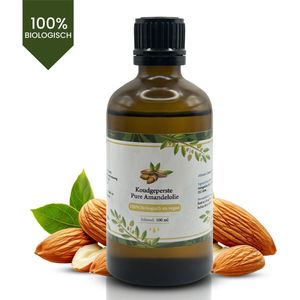Amandelolie - 100% Puur - 100ml - Biologisch - Koudgeperst - Zoete Amandel Olie