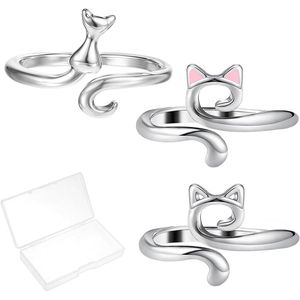 Verstelbare Gehaakte Ringen - Set van 3 | Metaal | Haak- en Breiaccessoires voor Vrouwen en Meisjes