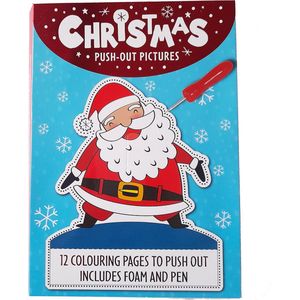 Prikblok Kerst - 'Push-Out Plaatjes' met Prikblok en Prikpen