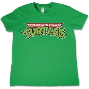 Teenage Mutant Ninja Turtles TMNT Classic Logo Kids T-Shirt Kinder Green-12 Jahre