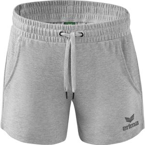 Erima Essential Team Sweatshort Dames - Licht Grey Melange | Maat: 34