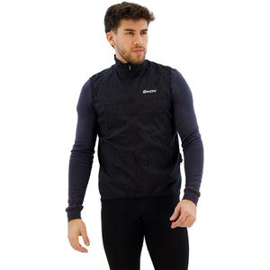 Santini Ventus Jas Zwart XL Man,Vrouw