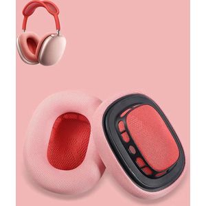 BukkitBow - Oorkussen Set Geschikt voor Apple Airpods Max – Vervangende Koptelefoon Oorkussens / Ear Pads - Memory Foam - Roze