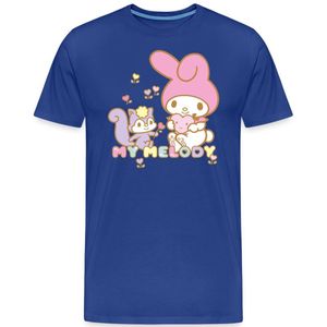 My Melody Plukt Hartbloemen Met Risu Premium T Shirt Heren