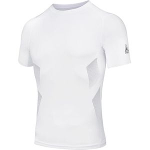 Heren Sport Compressie Shirt Korte Mouwen, Sneldrogende Basislaag voor Hardlopen