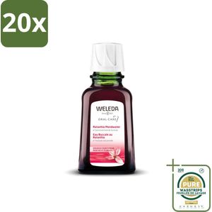 20 x WELEDA - Mondwater geconcentreerd - Ratanhia - 50 ml - Grootverpakking - Natuurlijk Mondwater - Mondverzorging - Tandvlees Verzorging - Ratanhia Mondwater - Mondwater Geconcentreerd