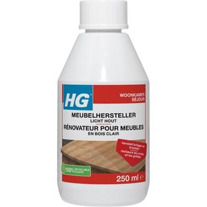 1 x HG Meubelhersteller Licht Hout 250 ml - Meubelhersteller - Houtverzorging - Krassen Verwijderen - Vlekken Verwijderen - Meubels Opknappen