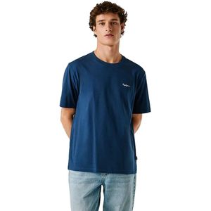 Pepe Jeans Contrast Connor T-shirt Met Korte Mouwen Blauw L Man