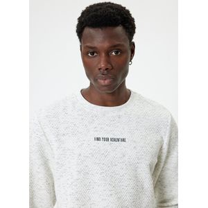 Ronde kraag geborduurd Sweatshirt