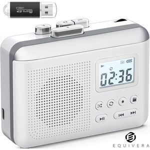 Equivera Cassette Speler - Cassette - Cassettespeler - Cassettebandjes - Cassetterecorder