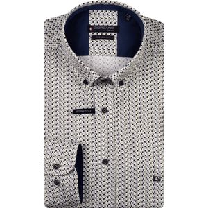 Giordano - Overhemd Groen Giordano Ivy Long Sleeve Button Down Satin Strech Graphic Print Lange Mouw Overhemd Groen 527035