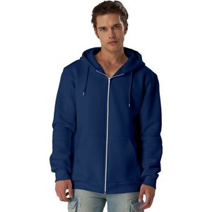 Smith & Solo hoodie heren met rits - vest met capuchon - sweatvest - Marineblauw S