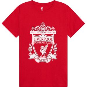 Liverpool logo t-shirt kids - Rood - Maat 164 - maat 164