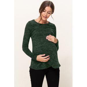 Hello Miz Zwangerschapstrui SURPLICE Groen Maat: L