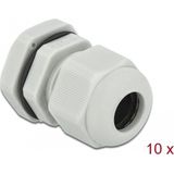 Delock - Kabelwartel PG11 - Grijs - 10 Stuks - Waterdichte Afdichting