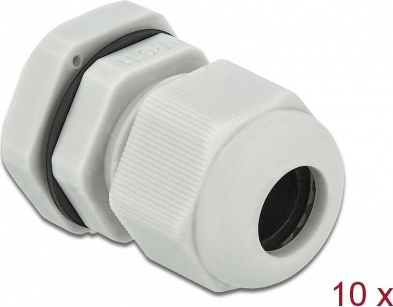 Delock - Kabelwartel PG11 - Grijs - 10 Stuks - Waterdichte Afdichting