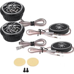 2 Stuks Creatieve Auto Spider Patroon Super Power Luid Audio Luidspreker Tweeter - Universele Tweeters Met Hoogwaardig Geluid .