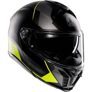 AGV - Tourmodular Perception - Systeemhelm - Mat Zwart Fluo Geel - XL