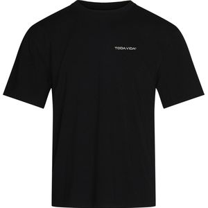 TODAVIDA - t-shirt galaxyprint - zwart - 240 grams - 100% katoen