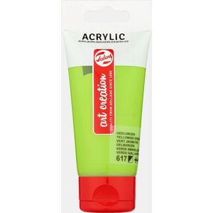 Acrylverf tac 617 geelgroen tube 75ml | Tube a 75 milliliter