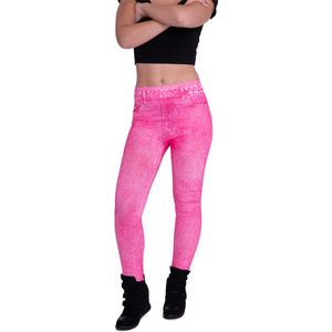 Folat - Denim Legging Neon Pink