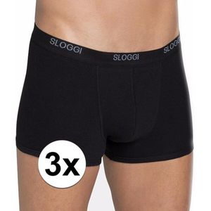 3x Sloggi basic heren shorty zwart XL - onderbroek