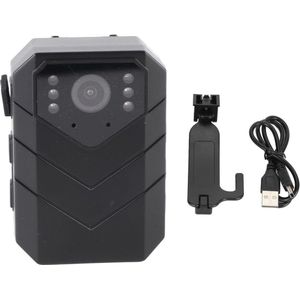 Waterdichte Politie-Lichaamscamera 4K 1080P HD - WiFi - Nachtzicht - Bewegingsdetectie - Looprecording - 1800mAh Batterij