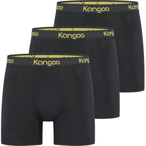 Kangoo Underwear | Dé onderbroek met zakken | Black & Yellow | 3-pack - M