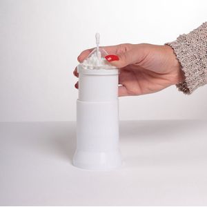 CaliCosy - Wattenstaafjesdispenser - Wit - Tot 80 wattenstaafjes