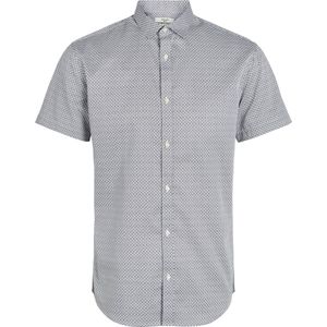 Jack & Jones Overhemd Jprblacardiff Print Shirt S/s Ss24 12254795 White/comfort Fl Mannen Maat - XL
