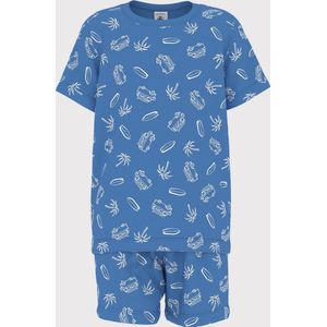 Petit Bateau - Pyjacourt - Badjas - Blauw/Wit