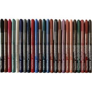Leticia Well - Set met 24 tinten - Lippotlood en Oogpotlood - Zwart/Wit/Blauw/Groen/Grijs/Zilver/Turquoise/Rood/Roze/Lila-Paars/Bruin - Set met 24 stuks