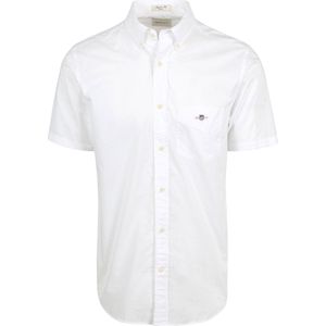 Gant - Overhemd Short Sleeve Wit - Heren - Maat 4XL - Regular-fit