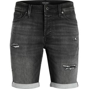 JACK & JONES Rick Icon Shorts regular fit - heren jeans korte broek - zwart denim - Maat: XS