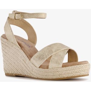 Blue Box - Espadrilles - Goud - Hoge Sleehak