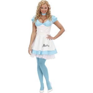 Widmann - Alice In Wonderland Kostuum - Sexy Malice In Wonderland Kostuum Vrouw - Blauw, Wit / Beige - Small - Carnavalskleding - Verkleedkleding