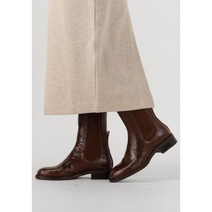 Stefano Lauran - Pe 2046 - Enkellaarsjes - Bruin - Krokodillenprint