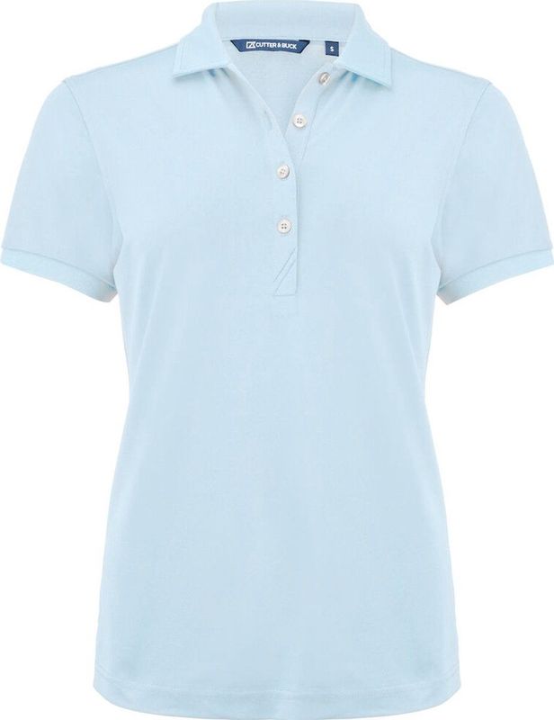 Cutter & Buck Virtue Eco Polo Solid Dames 354435 - Hemel-blauw - 38/M