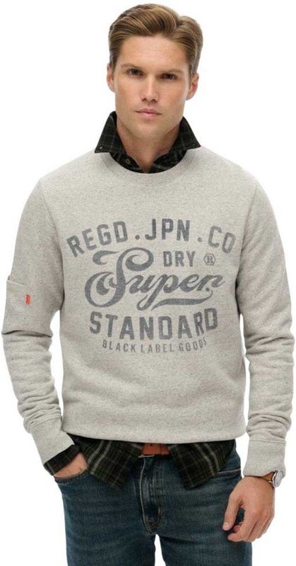 Superdry - Industrial Relaxed Fit Sweatshirt - Grijs - Sweatshirt