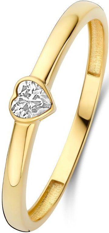 Isabel Bernard - Rivoli Amore - Stacking Ring - 14 Karaat Goud - Zirkonia Steentje