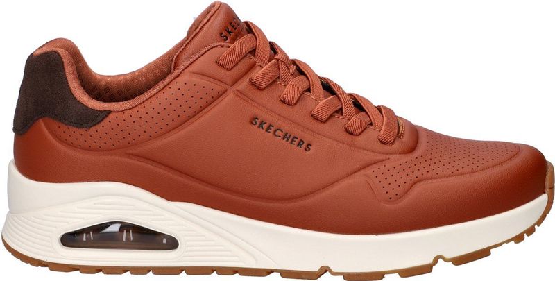 Skechers - Sneaker 183007 COG UNO Tailored Air - Cognac - Synthetisch Materiaal