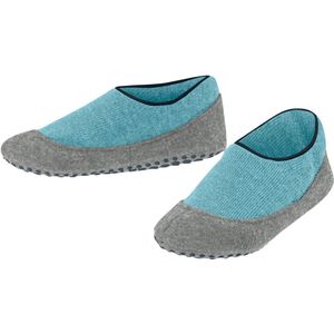 FALKE Cosyshoe Noppen op de zool wol huissokken kinderen blauw - maat 27-28