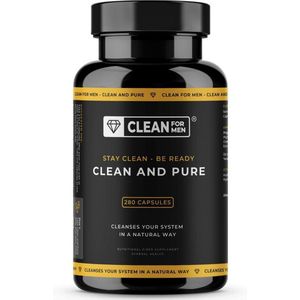 Clean & Pure for Men 280 capsules | Vezel supplement met Psyllium Husk | + 8 natuurlijke ingrediënten | 100% natuurlijke darmreiniging voor mannen
