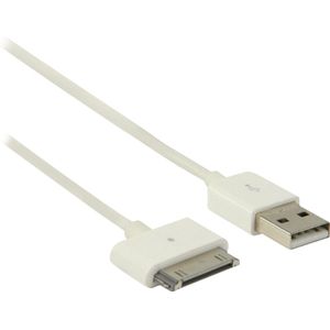 Nedis CCGP39100WT10 Sync And Charge-kabel Apple Dock 30-pins Male - Usb-a Male 1,0 M Wit